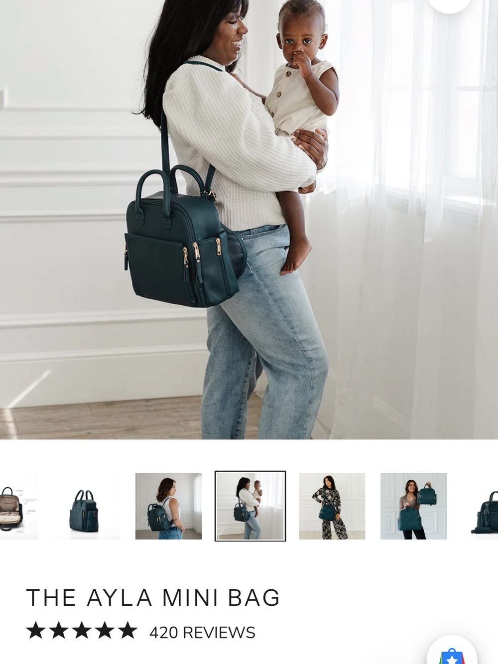 The Ayla Mini Bag - Peacock (color) - Picture 4 of 16